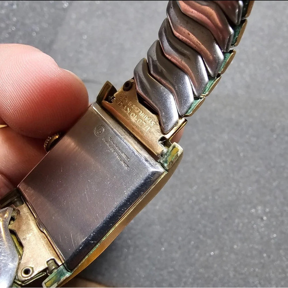 Vintage Cavalcade Mechanical Wind Up Watch 10K Gold Filled Crystal Dial Working - Picture 11 of 11